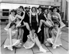 Promo pic for Guys and Dolls 1985. Alison Smith is back row second...