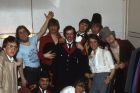 (L-R) Iain Rocke, Roger Wyatt, Damian Quinn, David Calder; (front)...