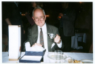 Hugh Gould, the Society's Honorary President, with the quaich gifted...
